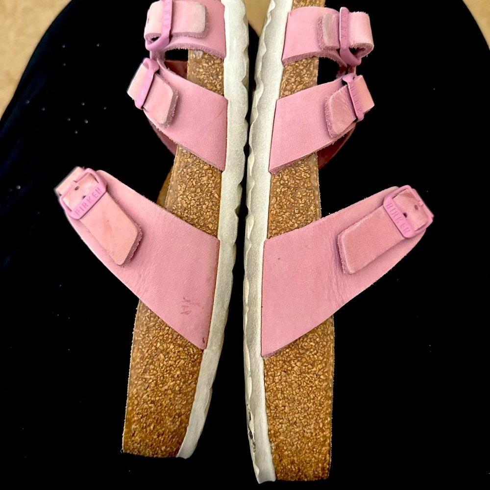 Birkenstock Franca Soft Footbed Nubuck Leather Sandals Orchid Pink 37
